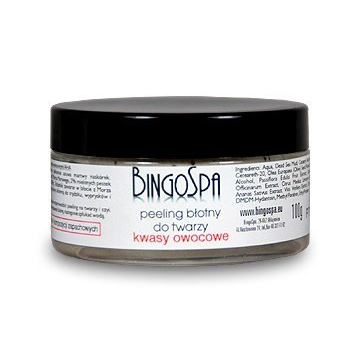 .BINGOSPA Peeling błotny z kwasami owocowymi 100g .